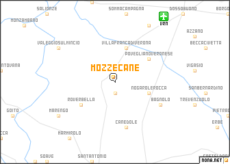 map of Mozzecane