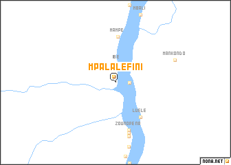 map of Mpala-Léfini