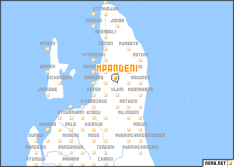 map of Mpandeni