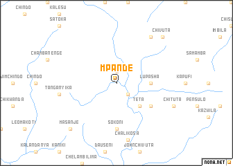 map of Mpande