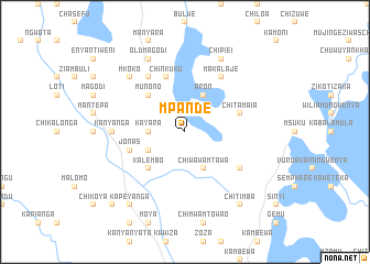 map of Mpande