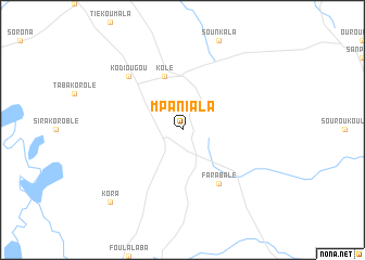 map of Mpaniala