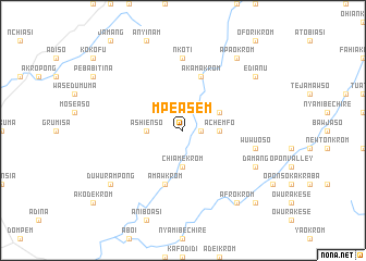 map of Mpeasem