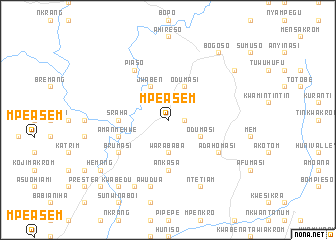 map of Mpeasem