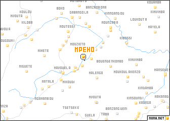 map of Mpého