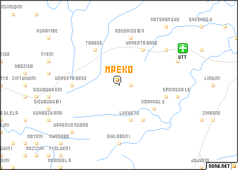 map of Mpeko