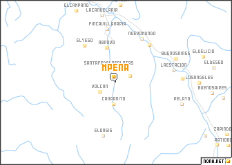 map of M Peña