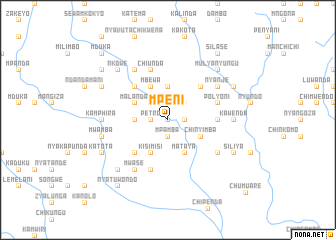 map of Mpeni
