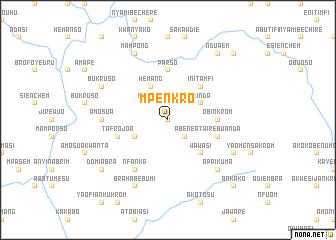 map of Mpenkro