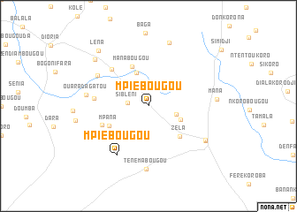 map of Mpiébougou