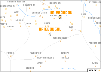 map of Mpiébougou