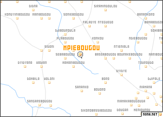 map of Mpiébougou