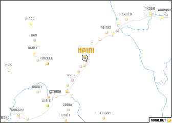 map of Mpini
