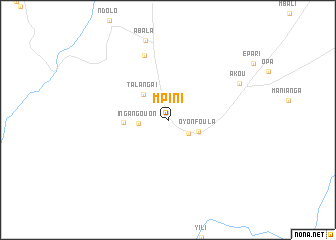 map of Mpini