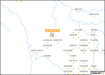 map of Mpomwa