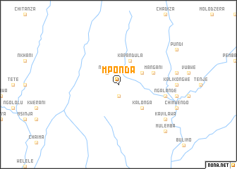 map of Mponda