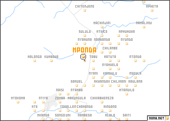 map of Mponda