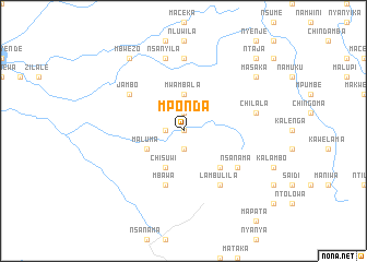 map of Mponda