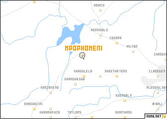 map of Mpophomeni