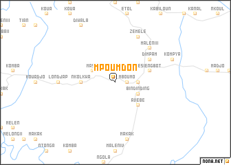 map of Mpoumdon
