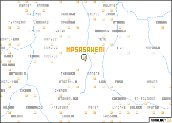 map of Mpsasaweni