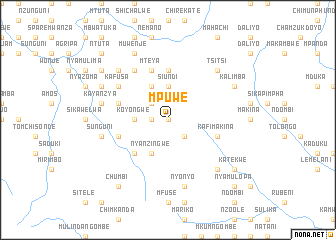 map of Mpuwe