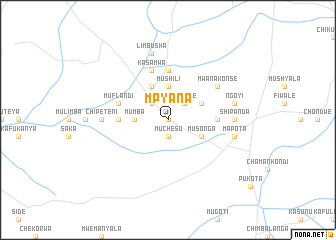 map of Mpyana