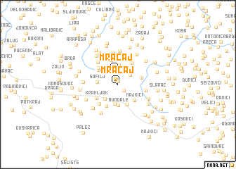 map of Mraćaj