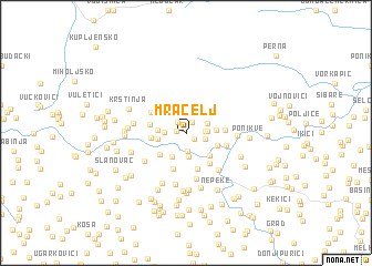 map of Mracelj