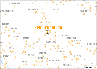 map of Mrakića Dolina