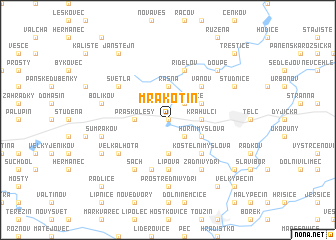 map of Mrákotín