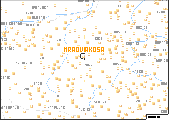 map of Mraova Kosa