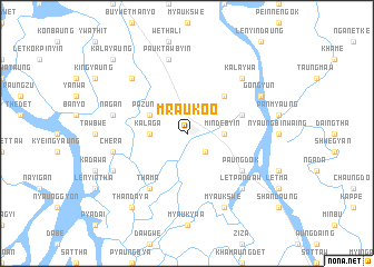 map of Mrauk-oo