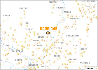 map of Mravinje