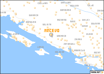 map of Mrčevo