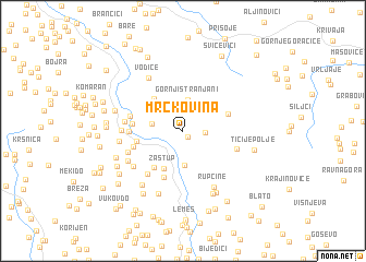 map of Mrčkovina