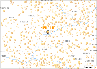 map of Mrdelići