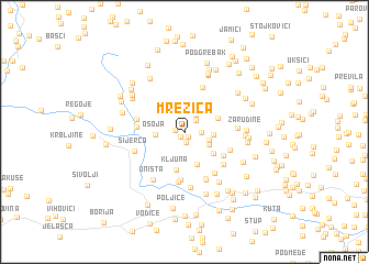 map of (( Mrežica ))