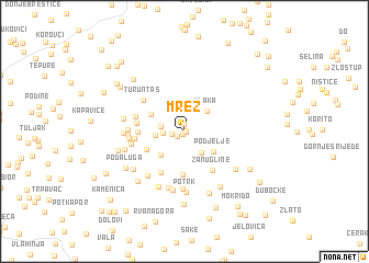 map of Mrež