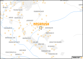 map of Mrganush