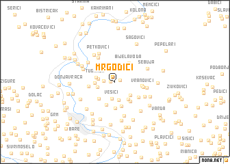 map of Mrgodići