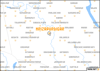 map of Mrizāpur Digar