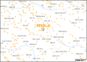 map of Mrkalji