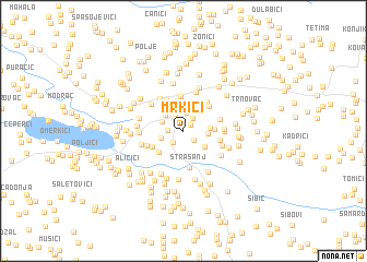 map of Mrkići