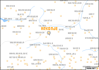 map of Mrkonje