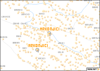 map of Mrkonjići