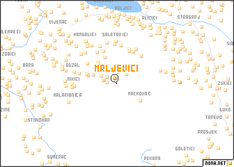 map of Mrljevići