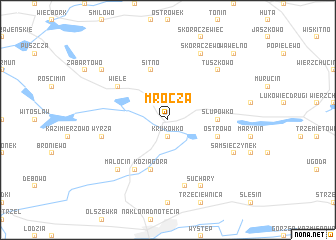 map of Mrocza