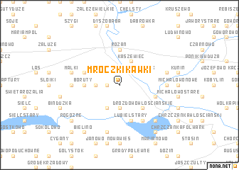 map of Mroczki Kawki