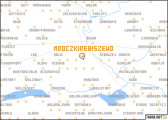 map of Mroczki Rębiszewo